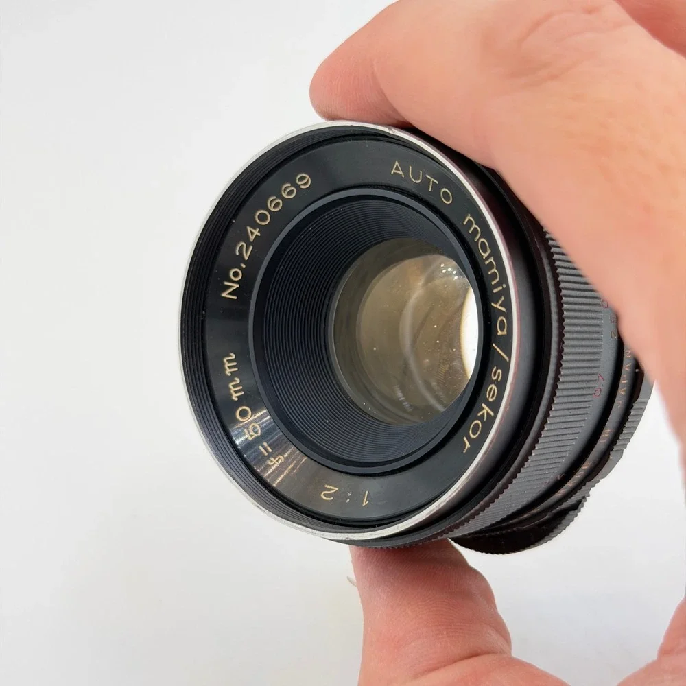 Auto Mamiya Sekor 50mm f2 M42 Screw Mount Lens Vintage Japan Debris + Fungud